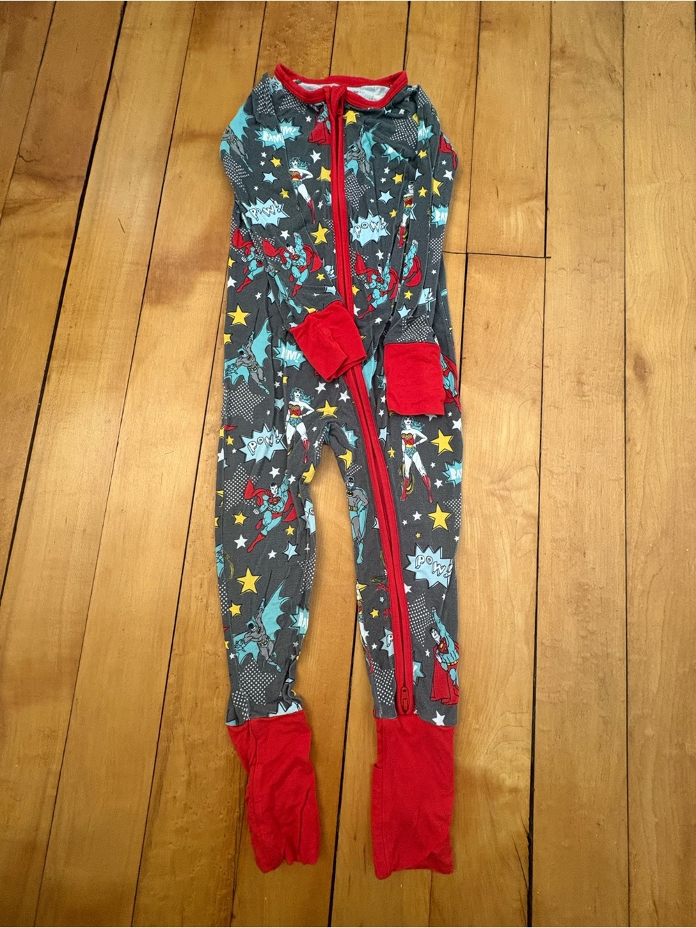 {Little Sleepies} DC Comics Superhero Convertible One-Piece Pajamas